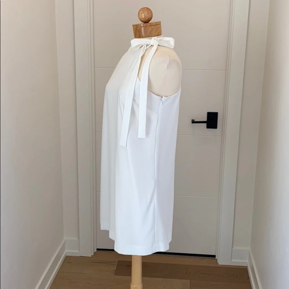 Guess Halter Bow Tie Dress off white small